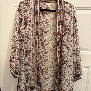 Max Studio Multicolor Floral Kimono